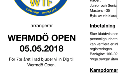 Wermdö Open 5 maj