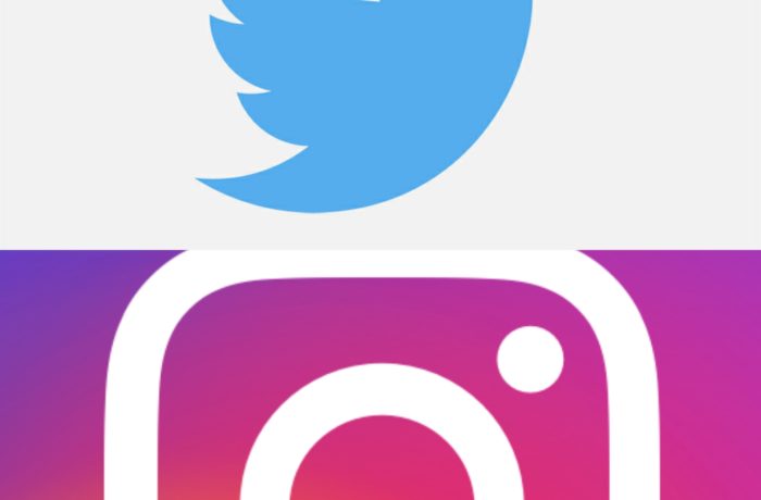 Instagram och Twitter