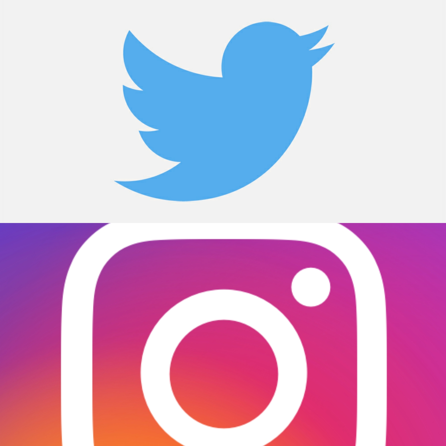 Instagram och Twitter