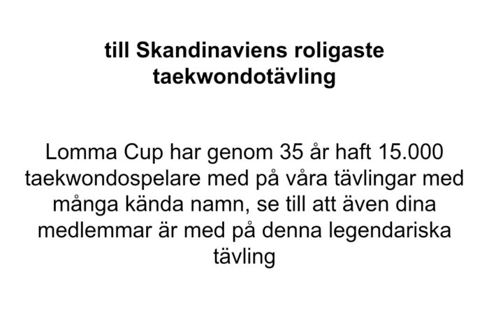 Lomma Cup 21-22 maj