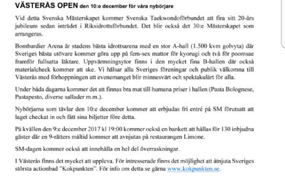 Västerås Open och SM