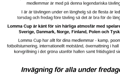 Lomma Cup 12-13 maj