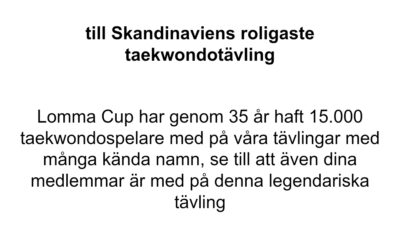 Lomma Cup 21-22 maj